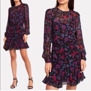 Veronica Beard Floral 🌹 Robin Silk Mini Dress sz 2